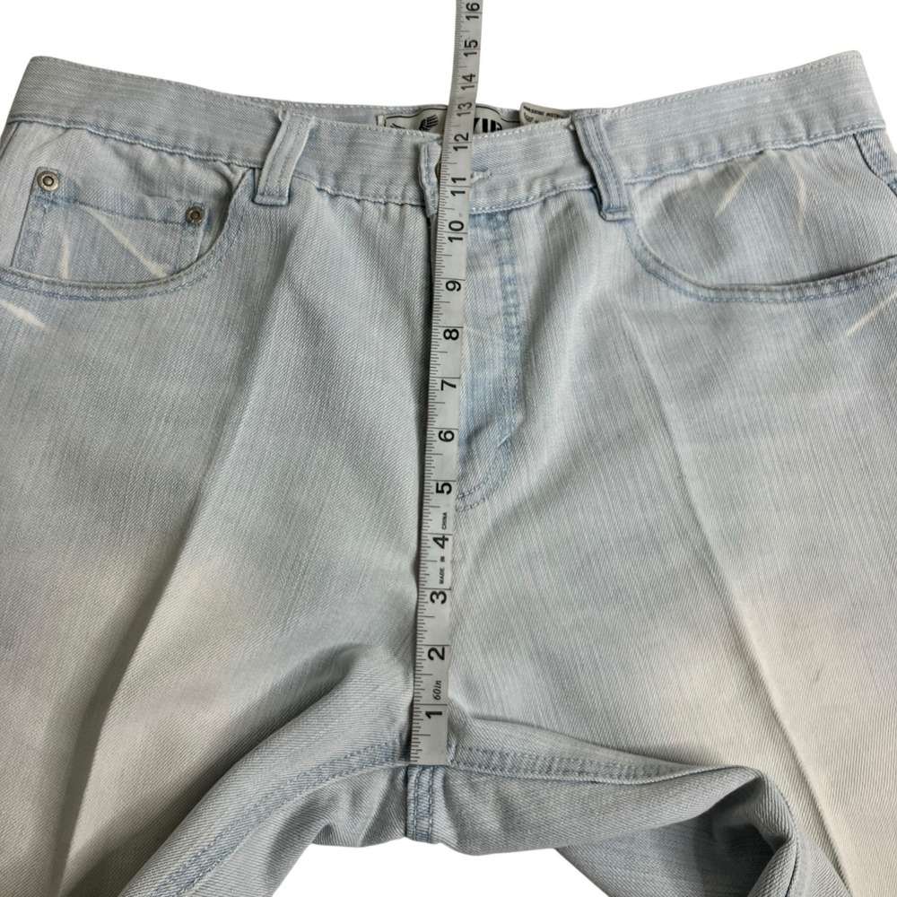 Y2K Avirex Shorts Mens 36 Denim Jorts Embroidered Streetwear Skater Baggy - Picture 14 of 16